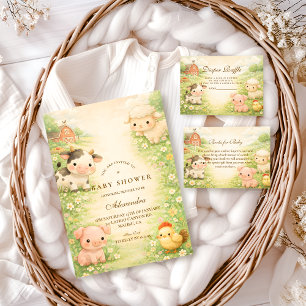 Countryside Barnyard Baby Shower Pappersservett