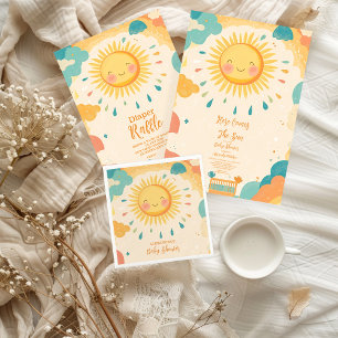 Boho Gult Sunshine Pappersservett