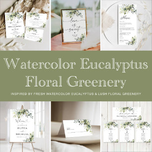 Greenery Bröllopsprogram Program