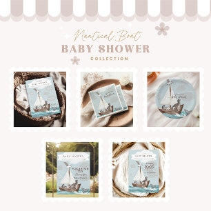 Nautical Boat Baby Shower Pappersservett