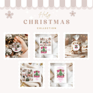 Leopardbåge Holly Jolly Returadress Etikett