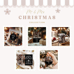 9 Foto Första jul som Mr & Mrs. Julkort
