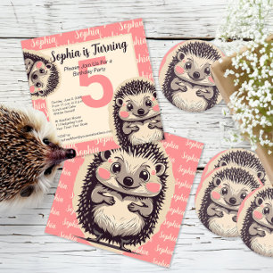 Cute Hedgehog Hedgie Anpassningsbar Text Kaffemugg