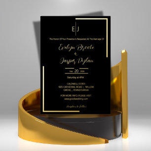 Premium Black Modern Typography Tack Kort