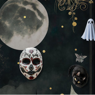 Inbjudan till lila Vuxen Halloween fest