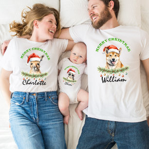 Jul Oz Djur Känguru Familj Matchande T Shirt
