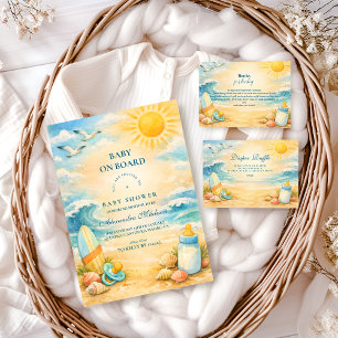 Baby Ombord Surf Baby Shower Pappersservett
