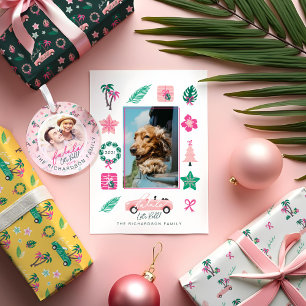 Tropisk julklapp gör att Rosa kan konverteras Presentpapper