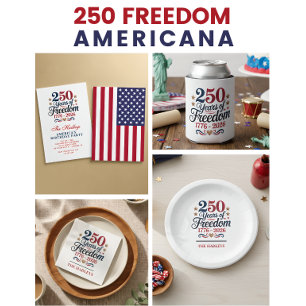 Amerikas 250-årsjubileum namn pappersservett