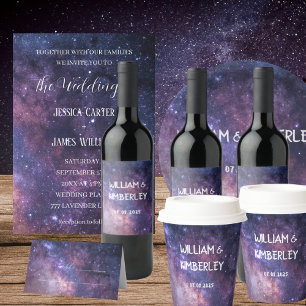 Galaxy Universe Stars Himlar Bröllop Space Lila