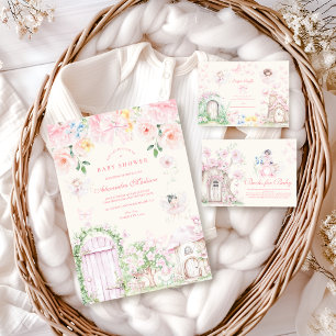Chic Garden Blommigt Fairy Princess Girl Baby Show Pappersservett