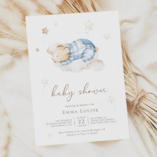 Vi kan bota vänta Nalle på Cloud Baby Shower Pappersservett