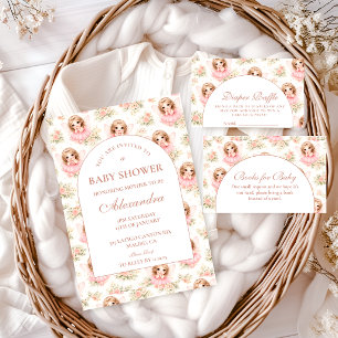 Magisk Sagoträdgård Baby Shower Blöja Lotteri Tilläggskort