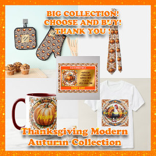 Modern Thanksgiving Pumpkin-höstsamling Slips