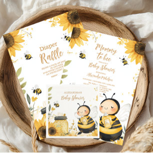 Babybabyskor för mamma till Blommigt Inbjudningar
