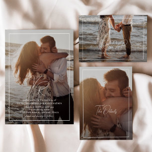 Valentina Photo Modern Bröllop OSA Kort