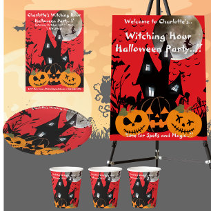 Kids Witching Hour Halloween fest Inbjudningar