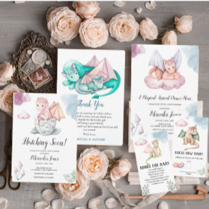 Virtuella babystölder Katthöljen Pastel Färg Inbjudningar