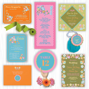 Färgt Mod Brevben Spara datum Inbjudningar