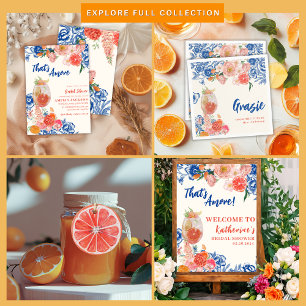 Blå blommigt som är Amore Möhippa grazie Pappersservett