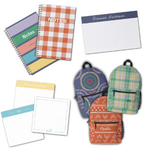 Den moderna minimalistiska Gulten Monogram Fullt N Post-it Block