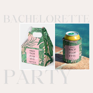 Tropical Handflatan Bachelorette Party Itinerary D Inbjudningar