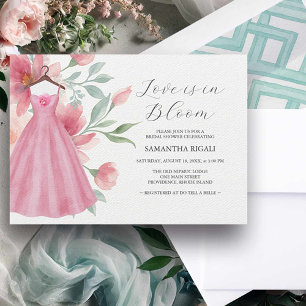 Rosa & Sage Blue Inbjudningskort för möhippa Onlin