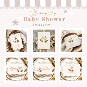 Berry Sweet Coquette Baby Shower Diapper Raffle Tilläggskort