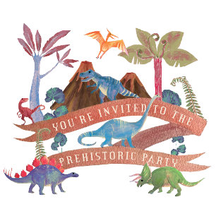 Dinosauurinbjudan   Tidigare Party Inbjudningar