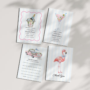 Palm Beach Flamingo Snygg Möhippa Foto Tack Kort