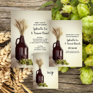 Growler, Skutt och Wheat Brewery Bröllop OSA Kort