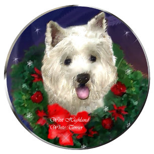 Väster Highland White Terrier-julgåvor Helgkort