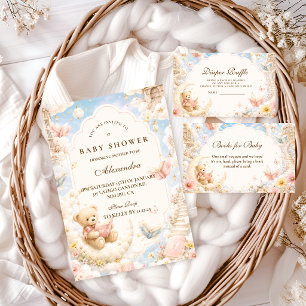 Förtrollad Björn Moln Baby Shower Pappersservett