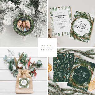 Modern foliepåsen god jul script holi helg vykort