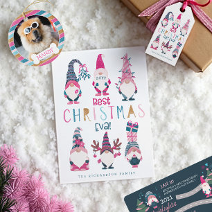 God julklapp Eva! Funny och Bright Gnome Presentpapper