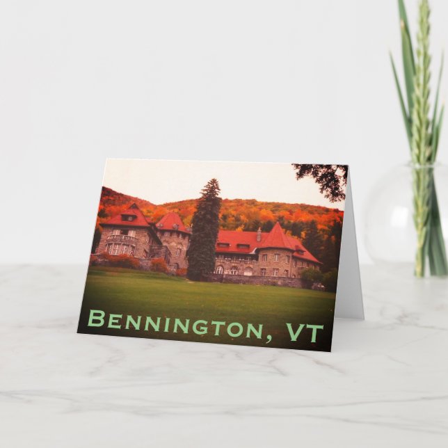 SVC, Bennington, VT Gods - Mount Anthony Tack Kort (Framsida)