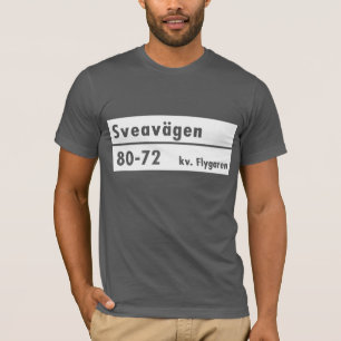 Sveavägen Stockholm, den svenska gatan T Shirt