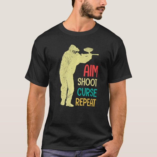 Sveda igen Paintball T Shirt (Framsida)