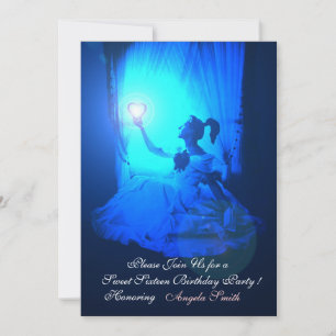 SVEET 16 PARTY,SAPPHIRE BLUE,SVART DAMASK INBJUDNINGAR