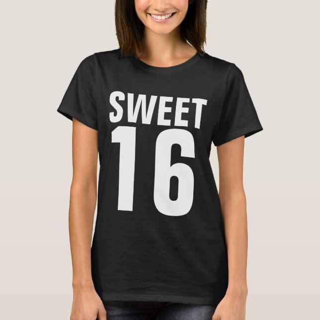 SVEET 16 SEXTON BIRTHDAY T-SHIRTS (Framsida)