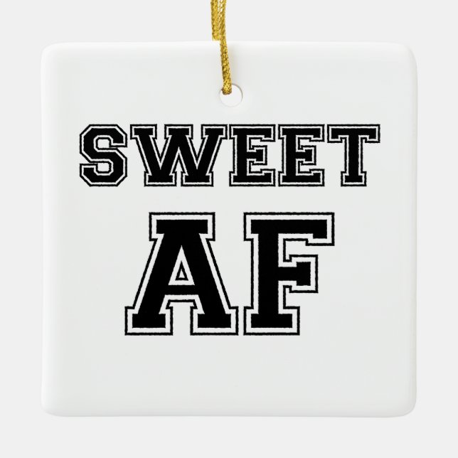 SVEET AF JULGRANSPRYDNAD KERAMIK (Framsida)