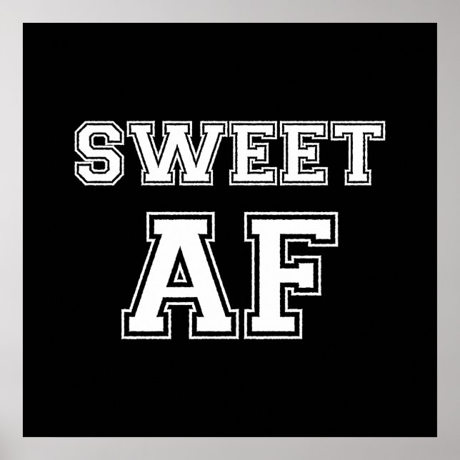 SVEET AF-POSTER POSTER (Framsidan)