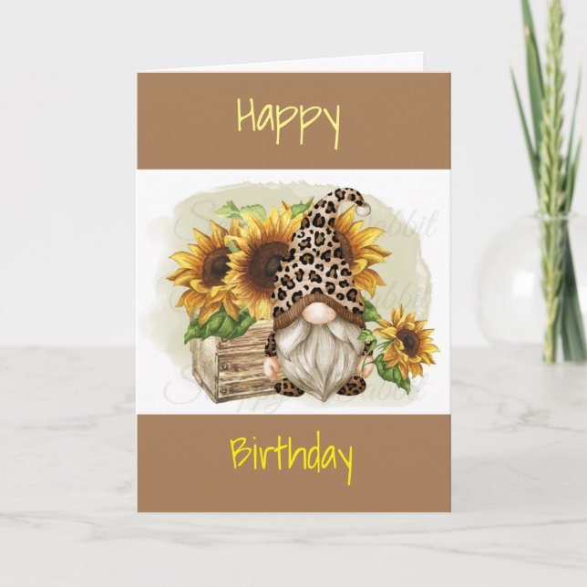 SVEET GOME SÄGER "GRATTIS PÅ FÖDELSEDAGEN" FRÅN "G KORT (Framsida)