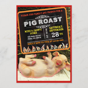 SVEET GRIS ROAST PARTY-inbjudan Inbjudningar