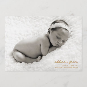 SVEET HEJ Birkelement / Faux Gold Foil Meddelande