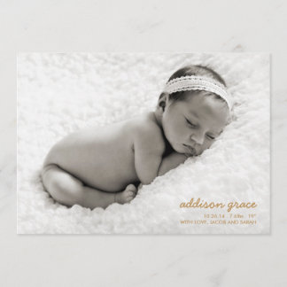 SVEET HEJ Birkelement / Faux Gold Foil Meddelande