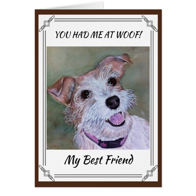 SVEET JACK RUSSELL HÄLSNINGSKORT (Framsidan)