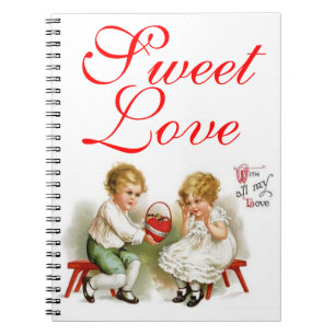 SVEET KÄRLEK VALENTINS DAGSBOK - TOP GIFTS ANTECKNINGSBOK MED SPIRAL