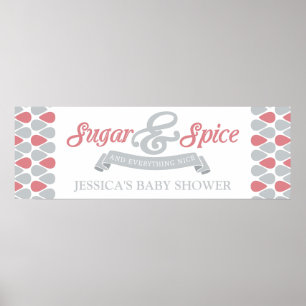 SVEET Socker och Spice Baby Shower Poster