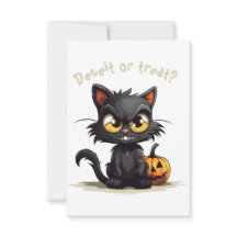 Svek eller Behandla? Funny Evil Black Cat Hallowee